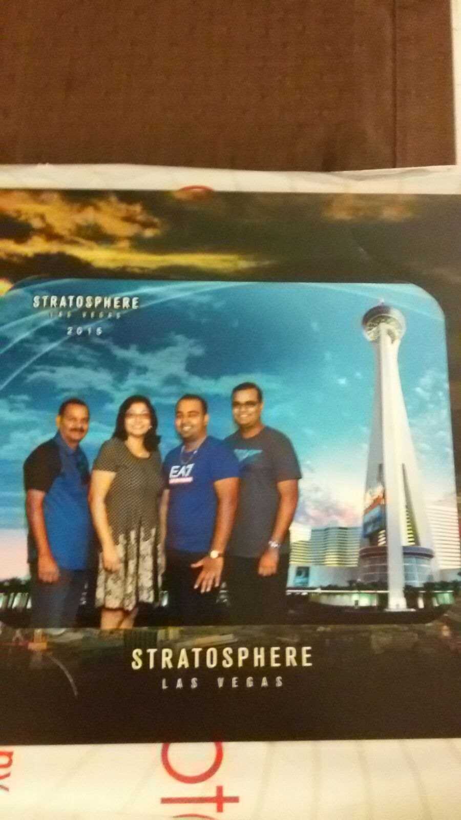 Family photo at the Stratosphere, Las Vegas